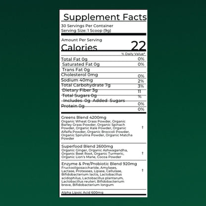 Super Greens Nerve Blend